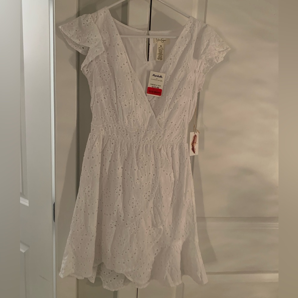 White floral dress